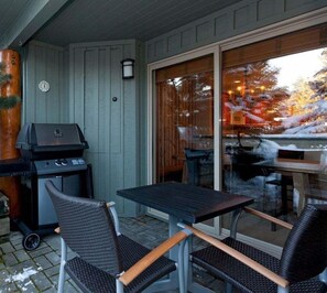 Private patio: Gas BBQ