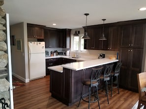 Kitchen view from living room 