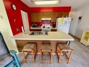 3 bar stools for extra dining space