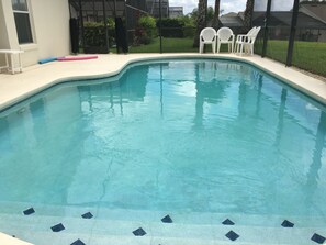 South facing pool