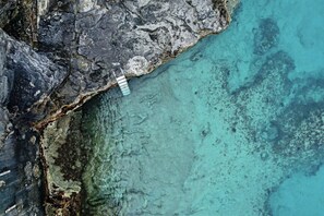 Ladder access to the water

