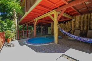 Bali inspired Casa Cascada w/ Jungle views & pool (1756)