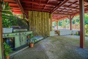 Bali inspired Casa Cascada w/ Jungle views & pool (1759)