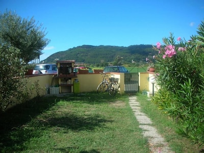 Ameglia: typical house with a beautiful view of the countryside of Ameglia and Montemarcello
