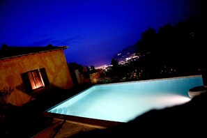 Kentavros: Night view down the gulf