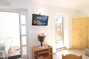 Fernsehecke in der Ferienwohnung