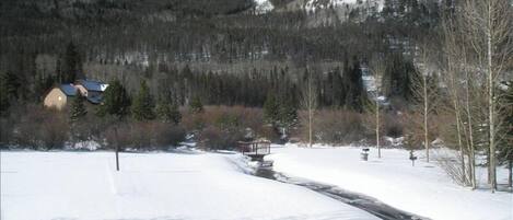 Vue depuis lâhĂ©bergement