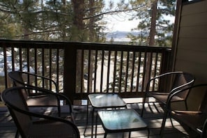covered Balcony views and BBQ