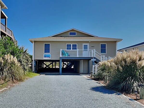 Front Exterior, Driveway & Carport Area