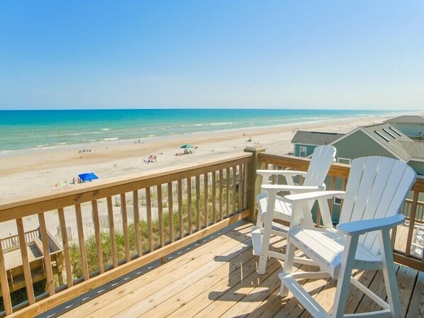 Patio seating Oceanfront