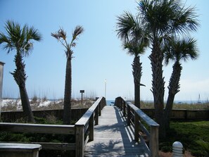 Your Walkway to the beach and the white sand.