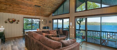 Your view as you step in the front door to the main living area.