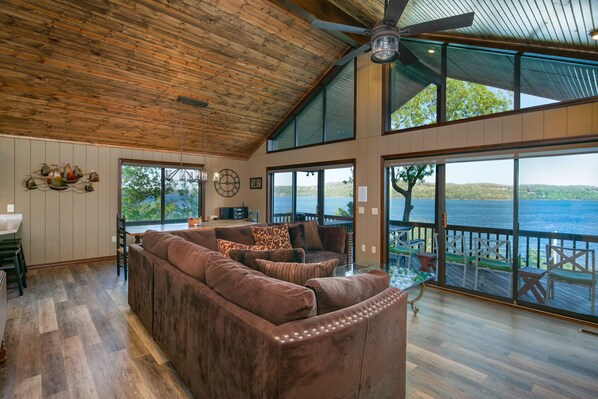 Your view as you step in the front door to the main living area.