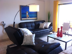 Living Area, with 32' Flat Screen TV & Blue Ray DVD