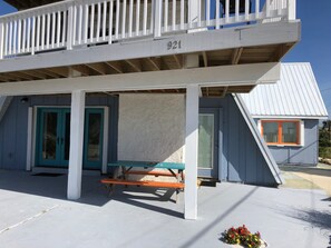 ground level patio
