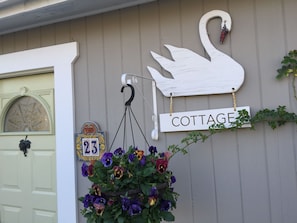 Front door, Swan Cottage welcomes you