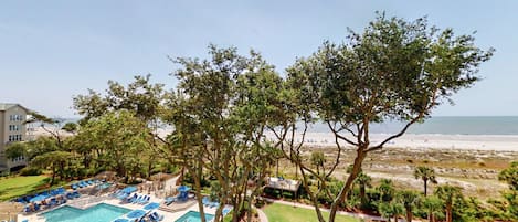 View of the Atlantic Ocean and Hampton Place Community Pool