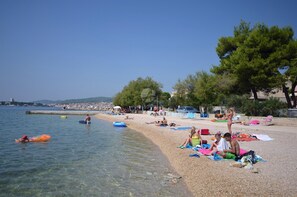 Nearest beach, just 5 min walking from the apartment
