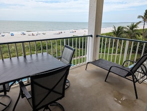 lounger on balcony