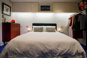 Luxury bed, mood lighting