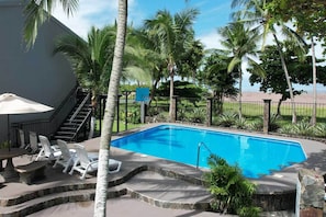 Beachfront swimming pool