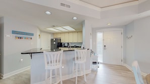 Kitchen with Countertop Seating