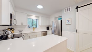 Newly Renovated Kitchen with Custom Cabinetry
