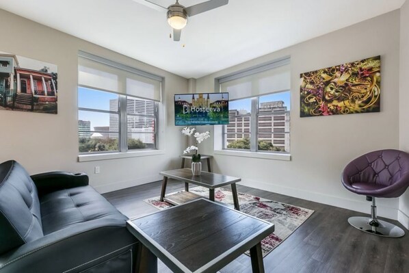 Living Room with TV and Multimedia