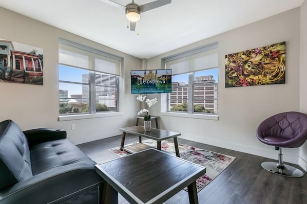 Living Room with TV and Multimedia