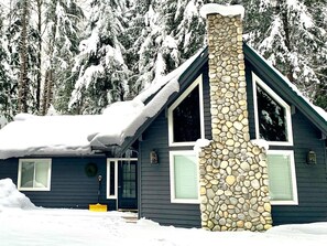 Chalet in winter