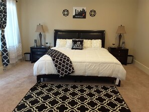 Master bedroom with king