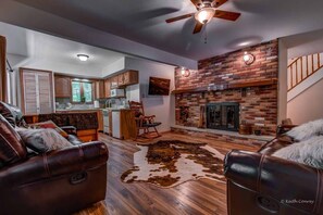 Downstairs living room and kitchen