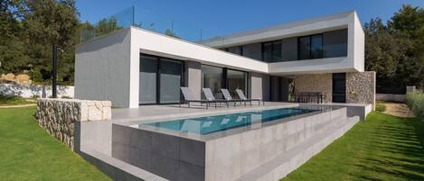 Garden and terrace with pool