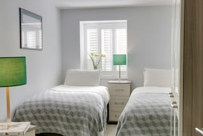Stylish and comfortable twin bedroom