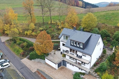 Auwers Haus con vistas panorámicas: relajarse junto a la chimenea