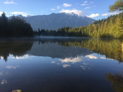 Lakefront Private Log Cabin, close to Pemberton - The Osprey