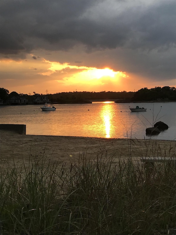 sunset on the cove