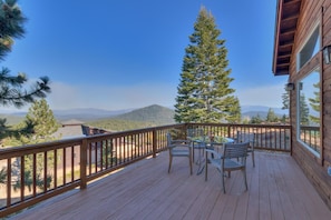 Spacious Deck (Upper Level) - Unbeatable views! Easily access deck directly from living room.