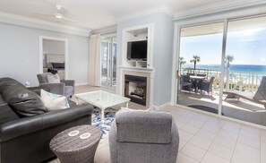 Panoramic views of the Gulf from every inch of this spectacular condo.