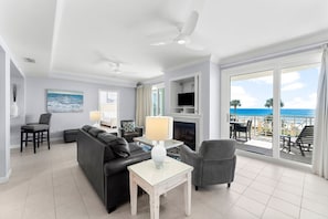 Panoramic views of the Gulf from every inch of this spectacular condo.