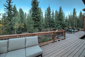 View into backyard