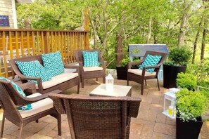 Another view of the patio where you can watch all the boating and swimming.