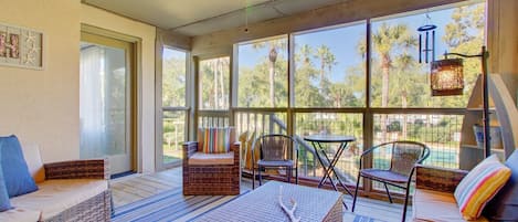 Enjoy Views of the Pool from the Porch!