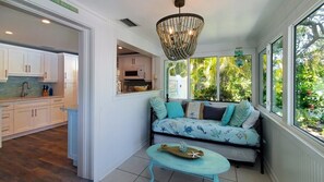 Lanai Entry with TV