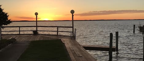 Sunset from dock