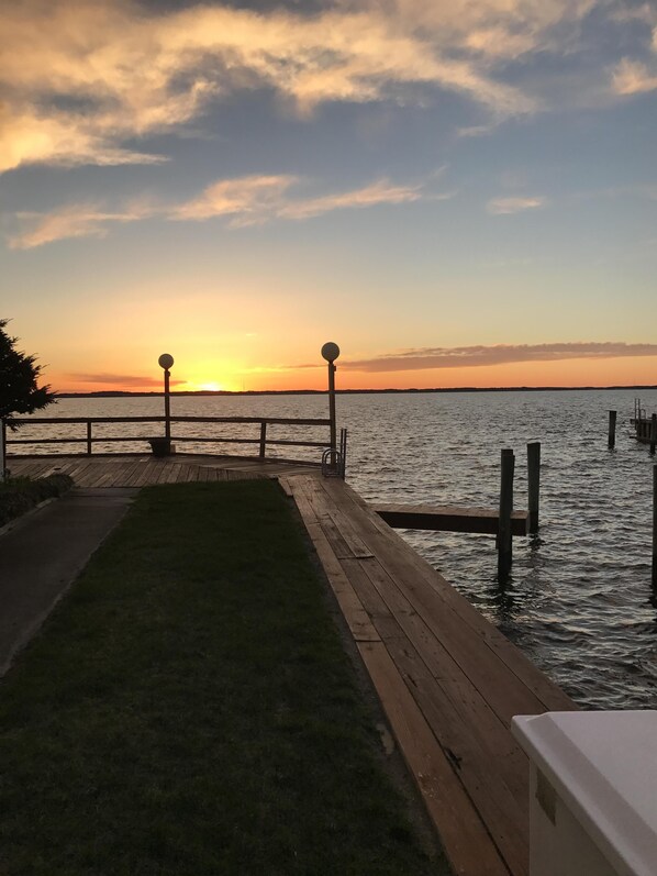 Sunset from dock