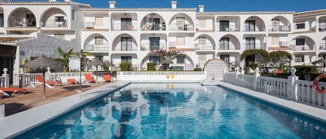 Communal pool and apartments