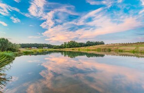 The stunning fishing lake