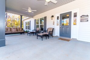 Extra-large front porch.