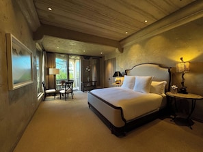 Forest View Master Bedroom A with Four Seasons Bedding on Luxury King Bed